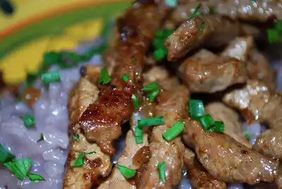 Steak diane recipe with red wine risotto