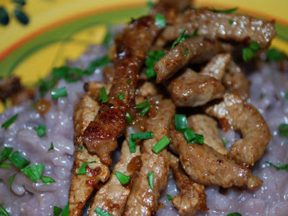 Steak Diane with Red Wine Risotto - photo 5