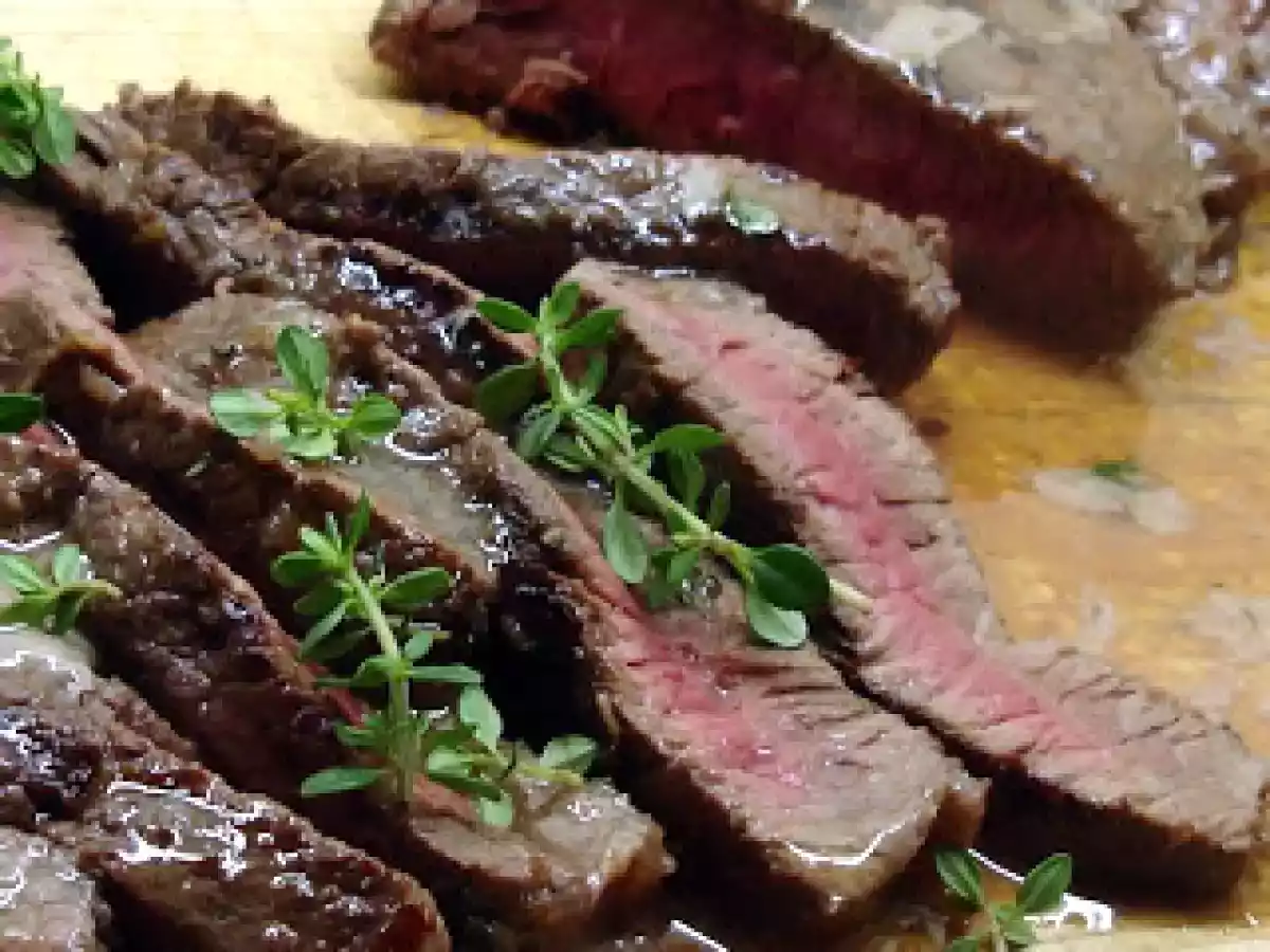 Steak Slice with Lemon and Thyme (with apologies to Coby)