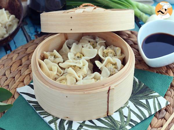 Steamed dumplings - reunionese bouchons with chicken