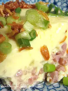 Steamed egg with spam lite recipe