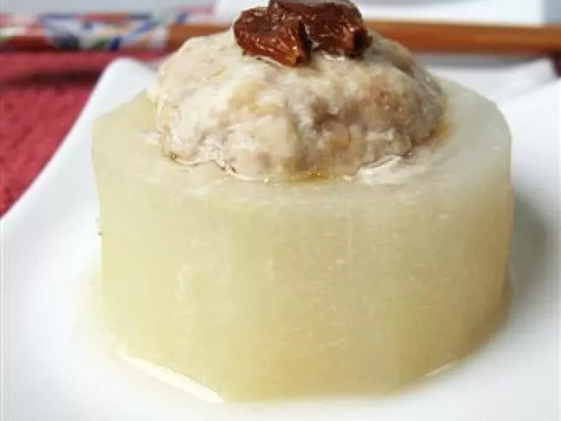 Steamed Hairy Gourd with Meat Stuffing - photo 2