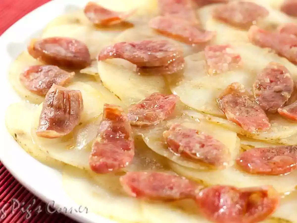 Steamed Potatoes with Lap Cheong (Chinese Sausages)...And The Winner Is... - photo 2