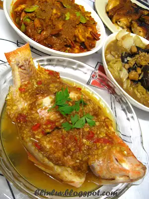 Steamed red tilapia recipe with hot & sour plum sauce