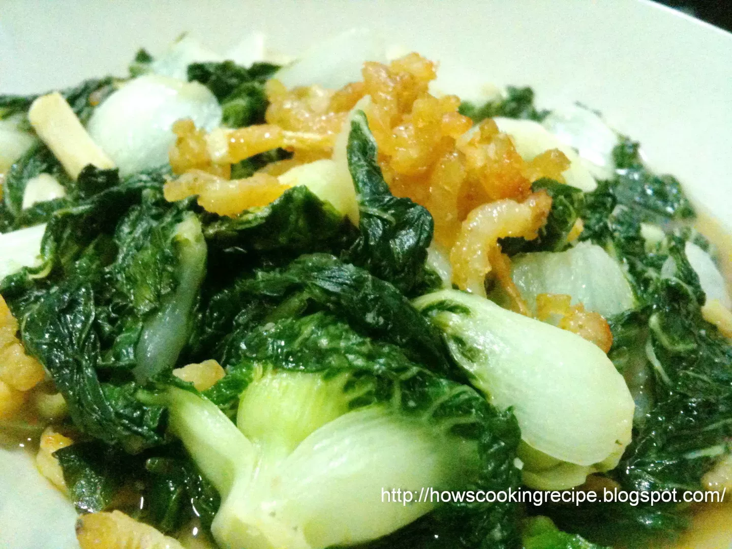 Stir fry nai pak- green vegetable - Recipe Petitchef