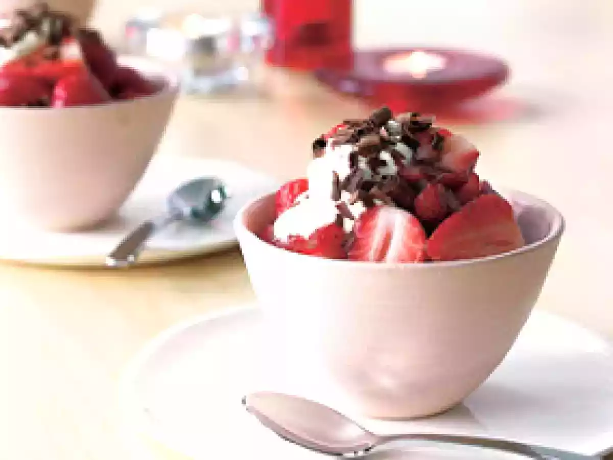 Strawberries in cointreau