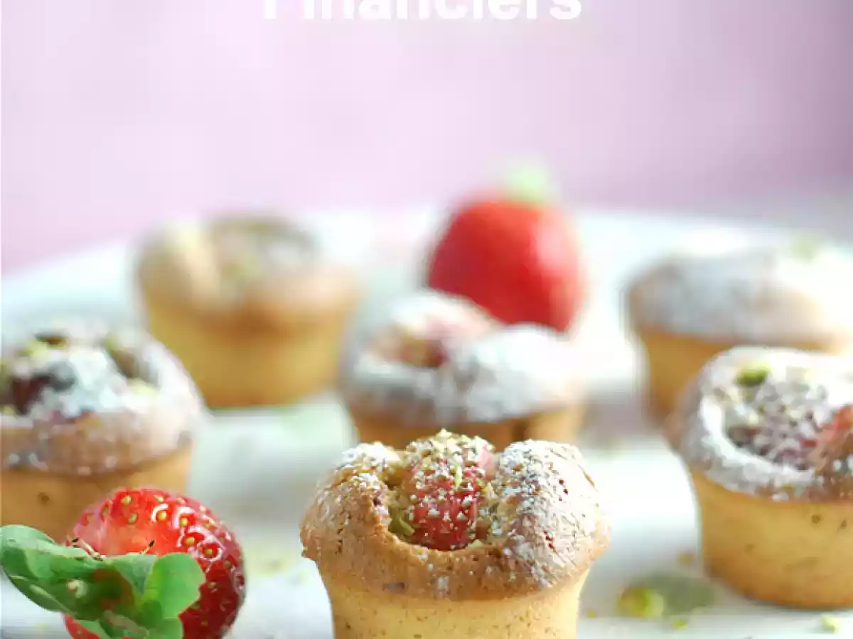 Strawberry & Pistachio Financiers