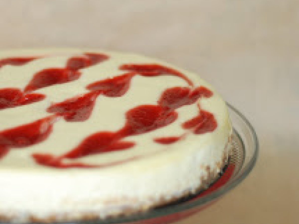 Strawberry Rhubarb Swirl Cheesecake... - photo 2