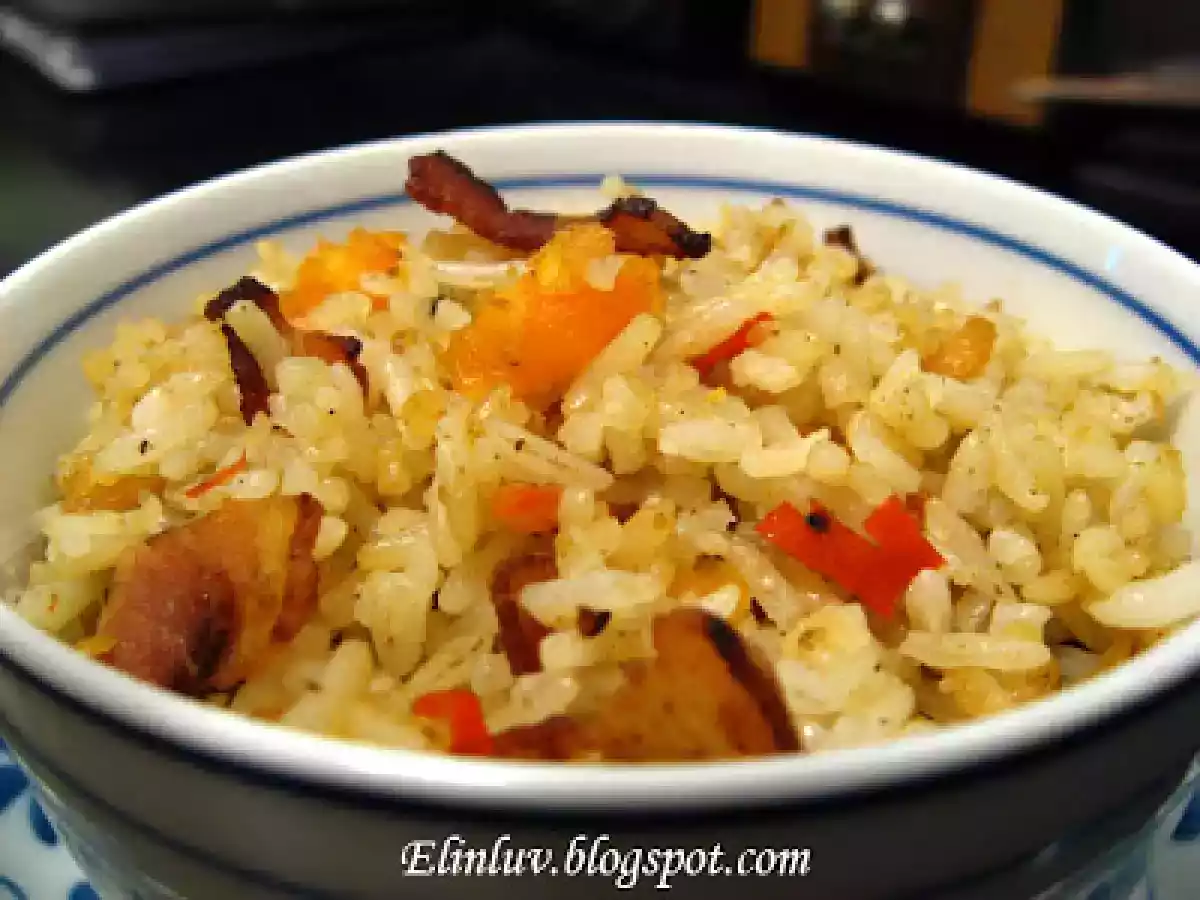 Streaky Bacon Fried Rice With Salted Egg Yolk - photo 6