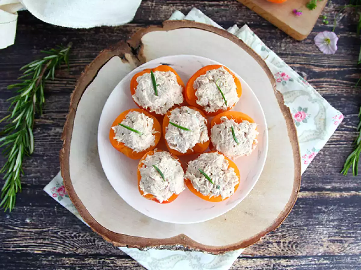 Stuffed apricots with tuna and rosemary - photo 4