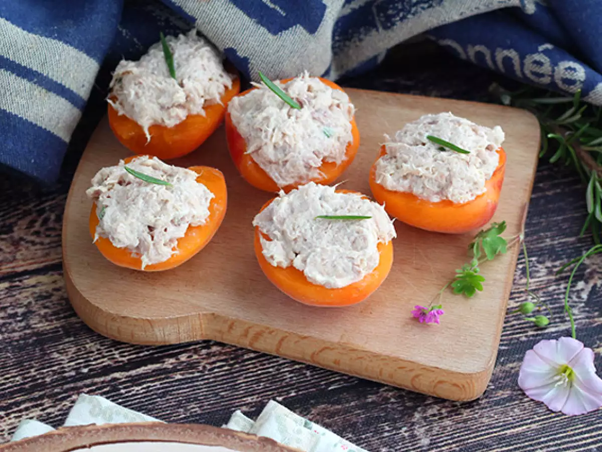 Stuffed apricots with tuna and rosemary - photo 5