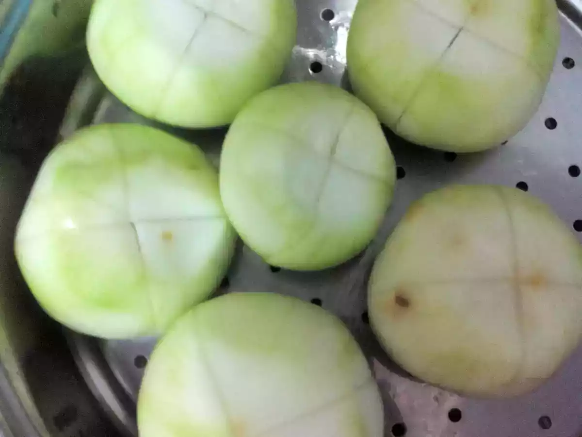 Stuffed / Bharwan Tinde (Round Bottle Gourd) - photo 4