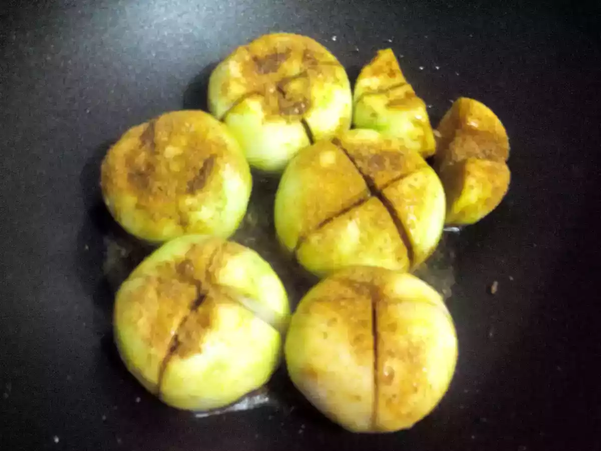 Stuffed / Bharwan Tinde (Round Bottle Gourd) - photo 7