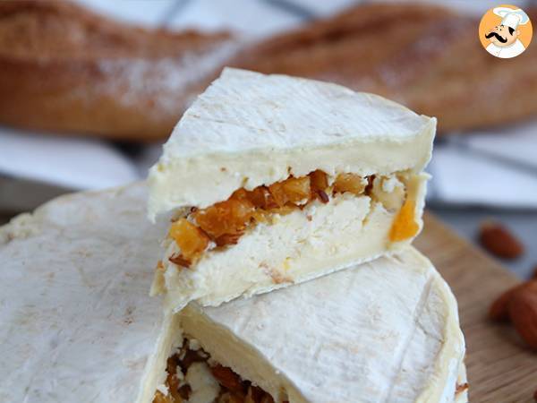 Stuffed brie with apricots and almonds - photo 2