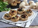 Stuffed mushrooms baked in the oven (a great idea for appetizers), photo 2
