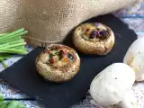 Stuffed mushrooms baked in the oven (a great idea for appetizers), photo 3