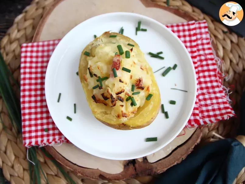 Stuffed potatoes with bacon and cheese - photo 2