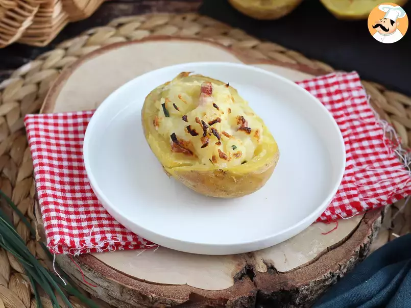 Stuffed potatoes with bacon and cheese - photo 6