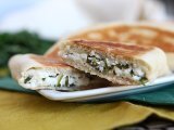Stuffed turkish crepes with feta, lemon, and parsley - gözleme, photo 2
