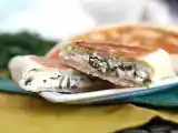 Stuffed turkish crepes with feta, lemon, and parsley - gözleme, photo 2
