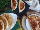Stuffed turkish crepes with feta, lemon, and parsley - gözleme, photo 3