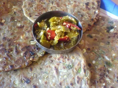 Sunflower Seed and Cabbage Parathas