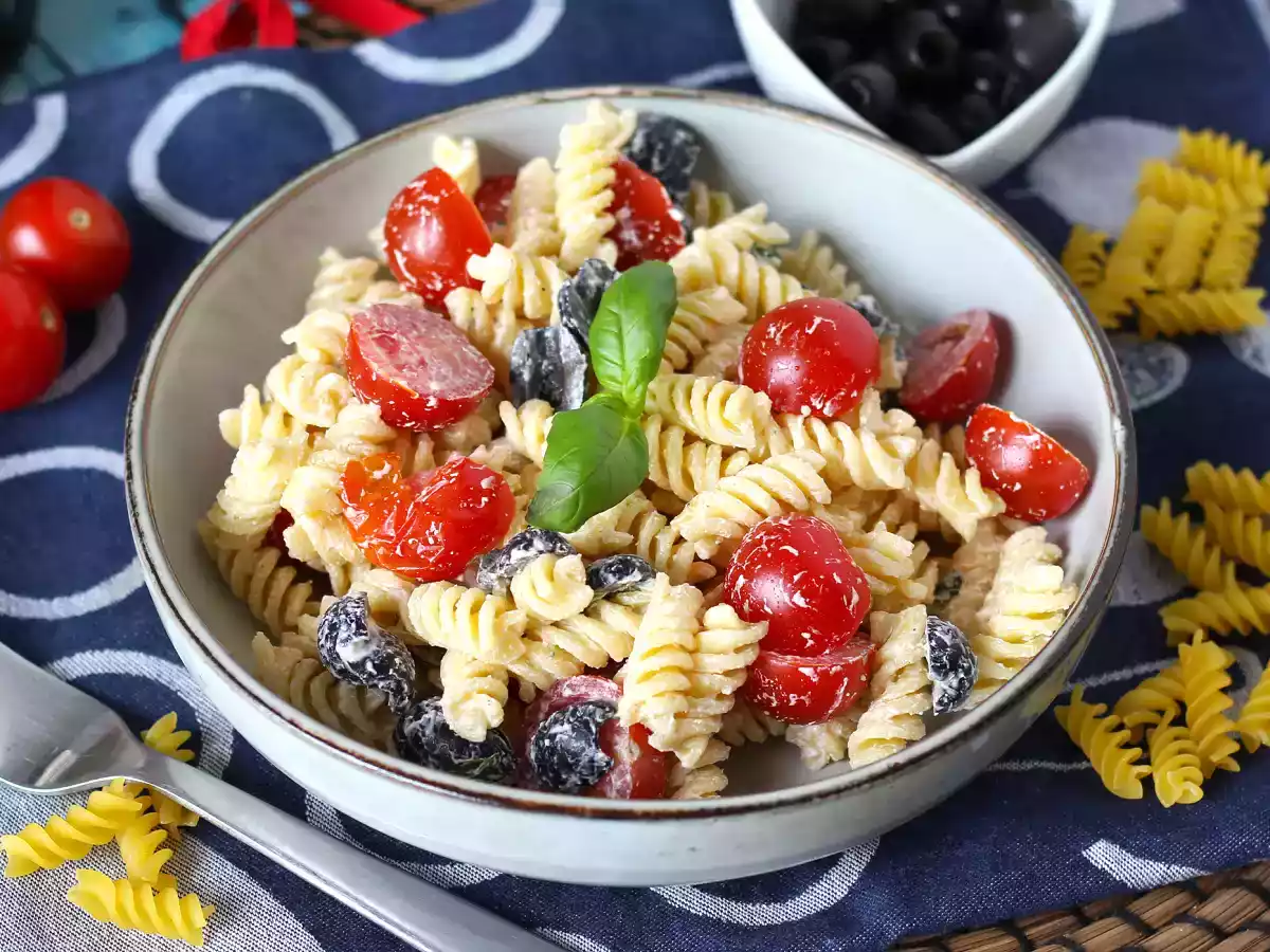 Super creamy pasta salad, ready in 10 minutes - photo 2