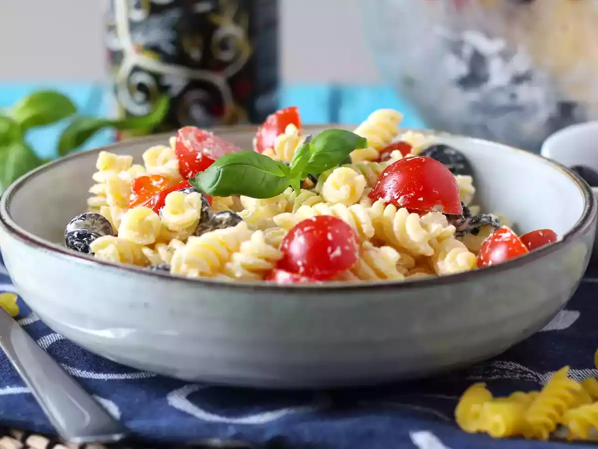 Super creamy pasta salad, ready in 10 minutes - photo 3