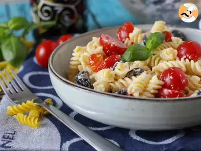 Super creamy pasta salad, ready in 10 minutes