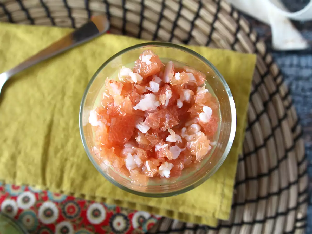 Super-fresh avocado, shrimp, and grapefruit verrines - photo 2