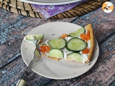 Super-refreshing summer tart: ricotta, cucumber and smoked salmon - photo 2