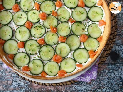 Super-refreshing summer tart: ricotta, cucumber and smoked salmon - photo 3