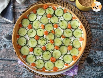 Super-refreshing summer tart: ricotta, cucumber and smoked salmon - photo 4