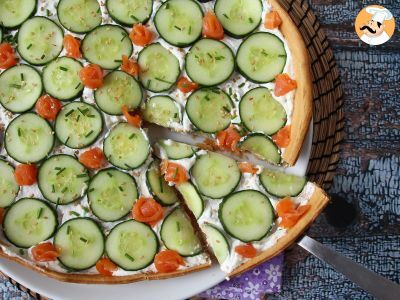 Super-refreshing summer tart: ricotta, cucumber and smoked salmon - photo 6