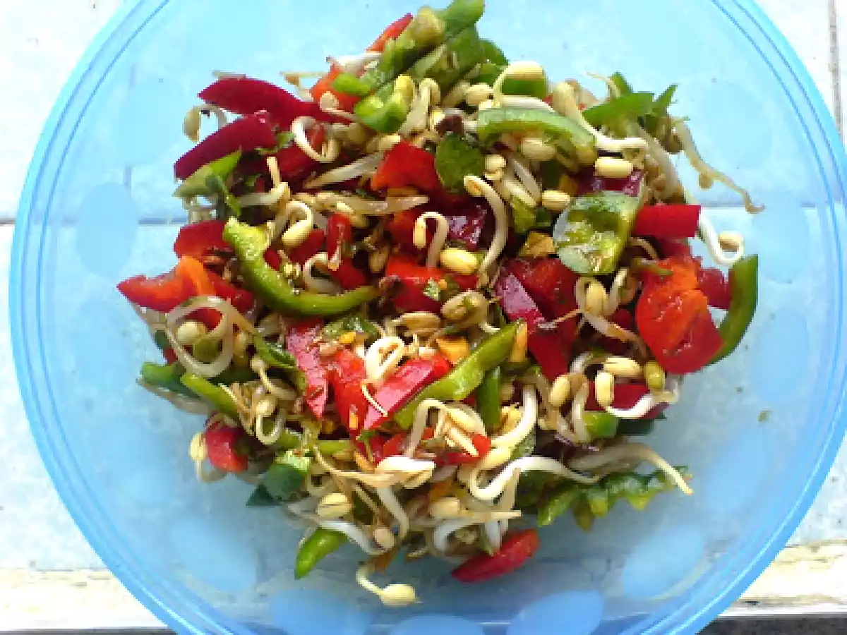 Sweet and Sour Bean Sprouts Salad