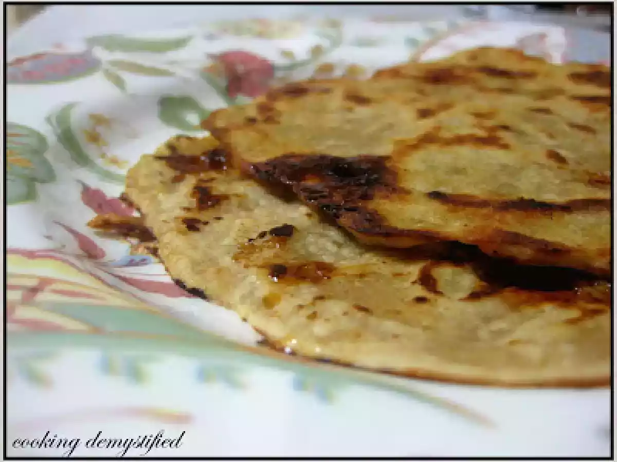 Sweet chapati err ..Indian flat bread with jaggery
