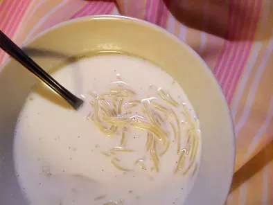 Sweet Milk Soup with Filini Pasta