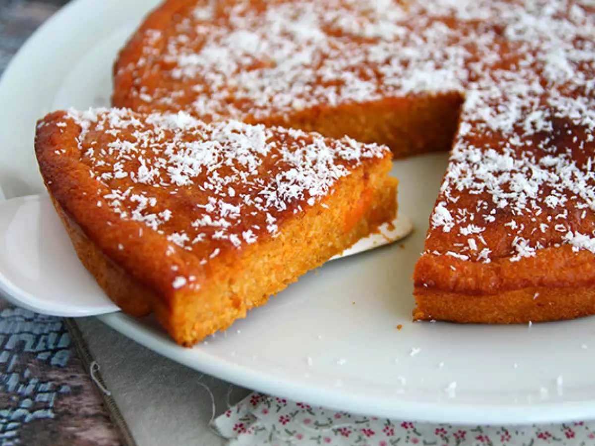 Sweet Potato and Coconut Fondant Cake
