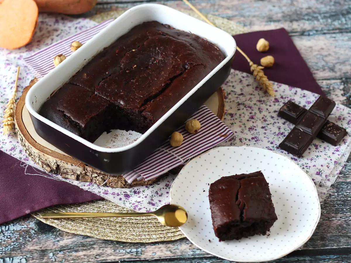 Sweet potato brownies without butter or oil - photo 6