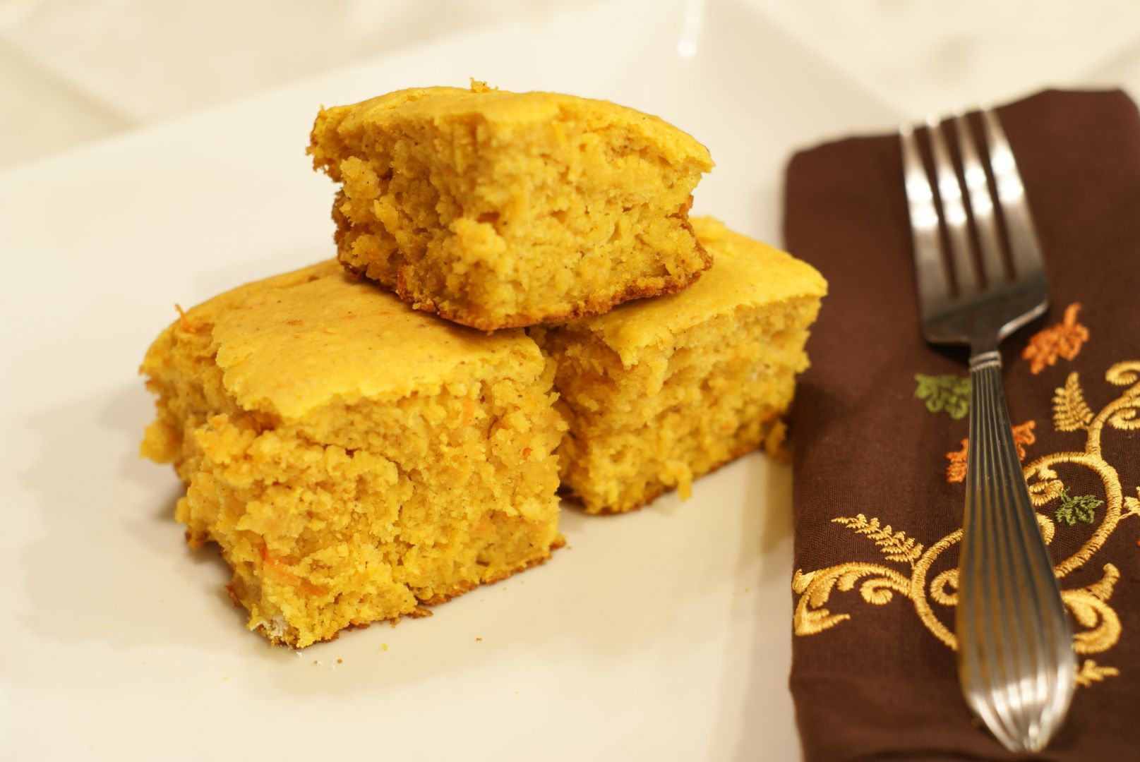 Sweet potato corn bread Recipe Petitchef