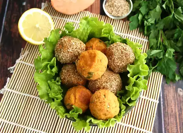 Sweet potato falafel recipe - vegan and gluten-free