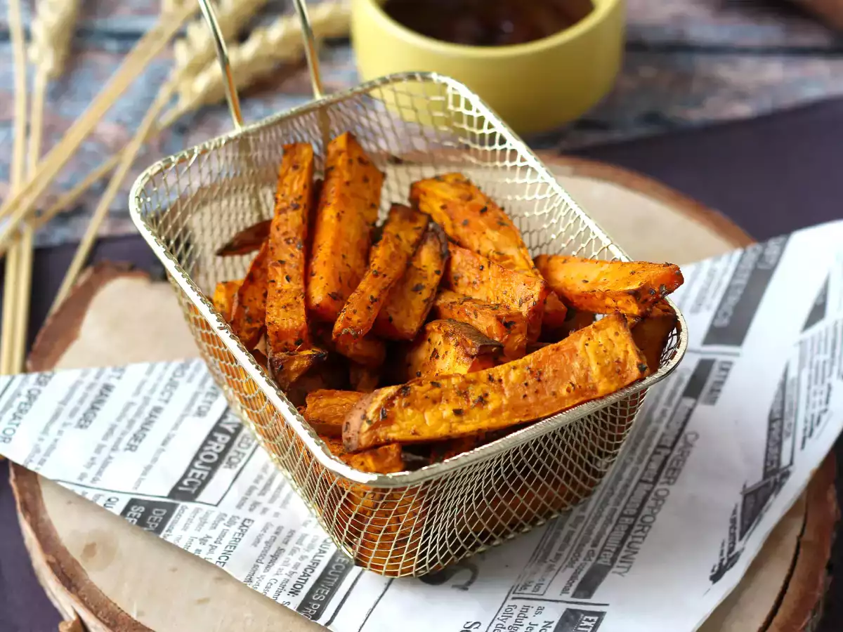 Sweet potato fries in the air fryer, for a crispy-soft result! - photo 3