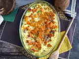 Sweet potato gratin flavored with coconut milk and curry, photo 3