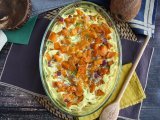 Sweet potato gratin with coconut milk and curry, photo 3