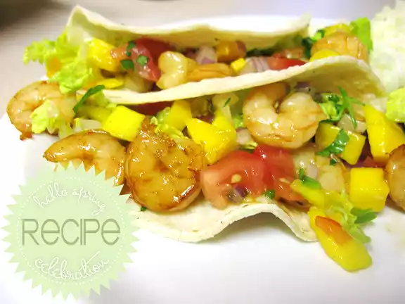 Sweet Shrimp Tacos with Mango Salsa
