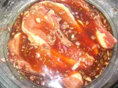 Sweet and sticky pork loin chops recipe