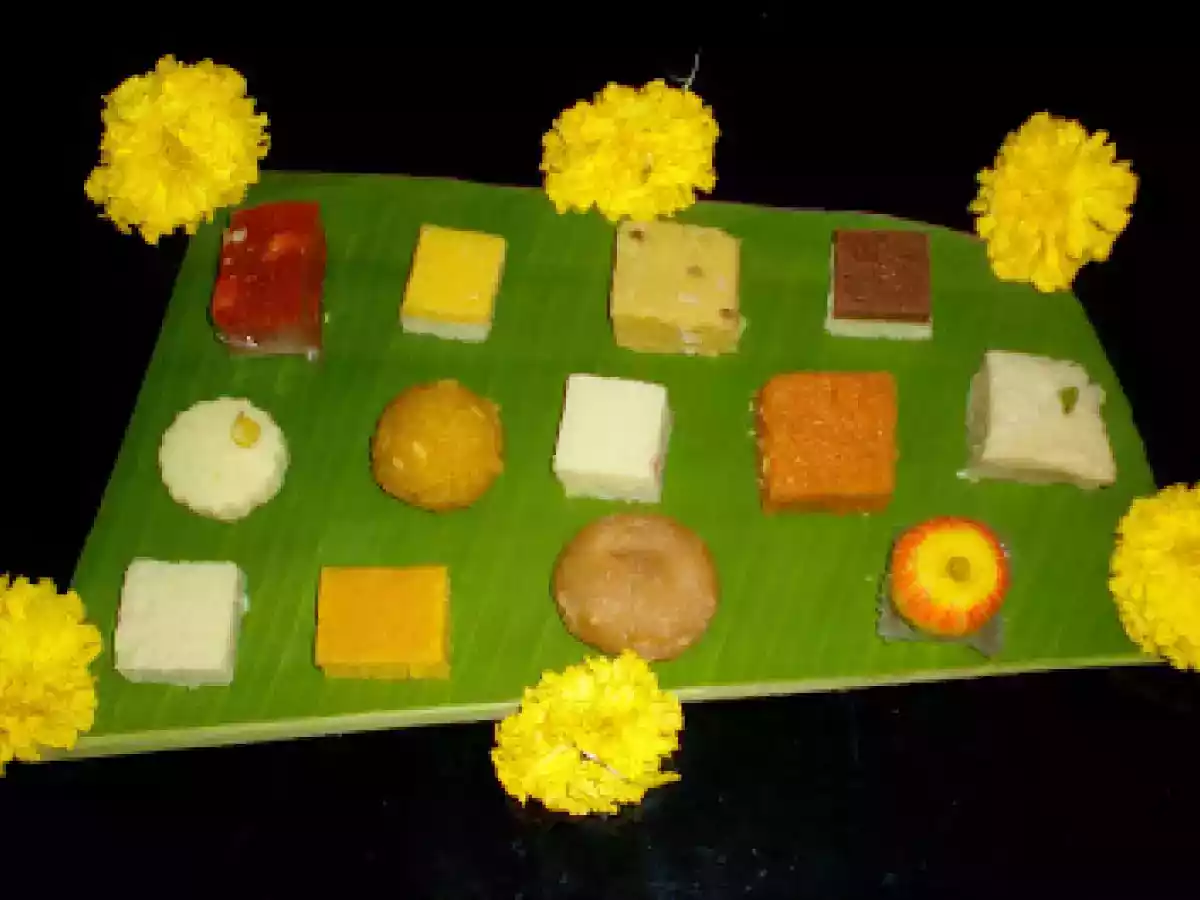 Sweets for Holi - Laddu, Barfi, Milk Cake & Peda roll ......