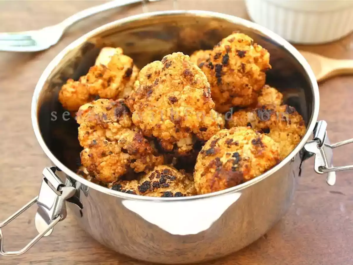 Tandoori Cauliflower With Mint Chutney