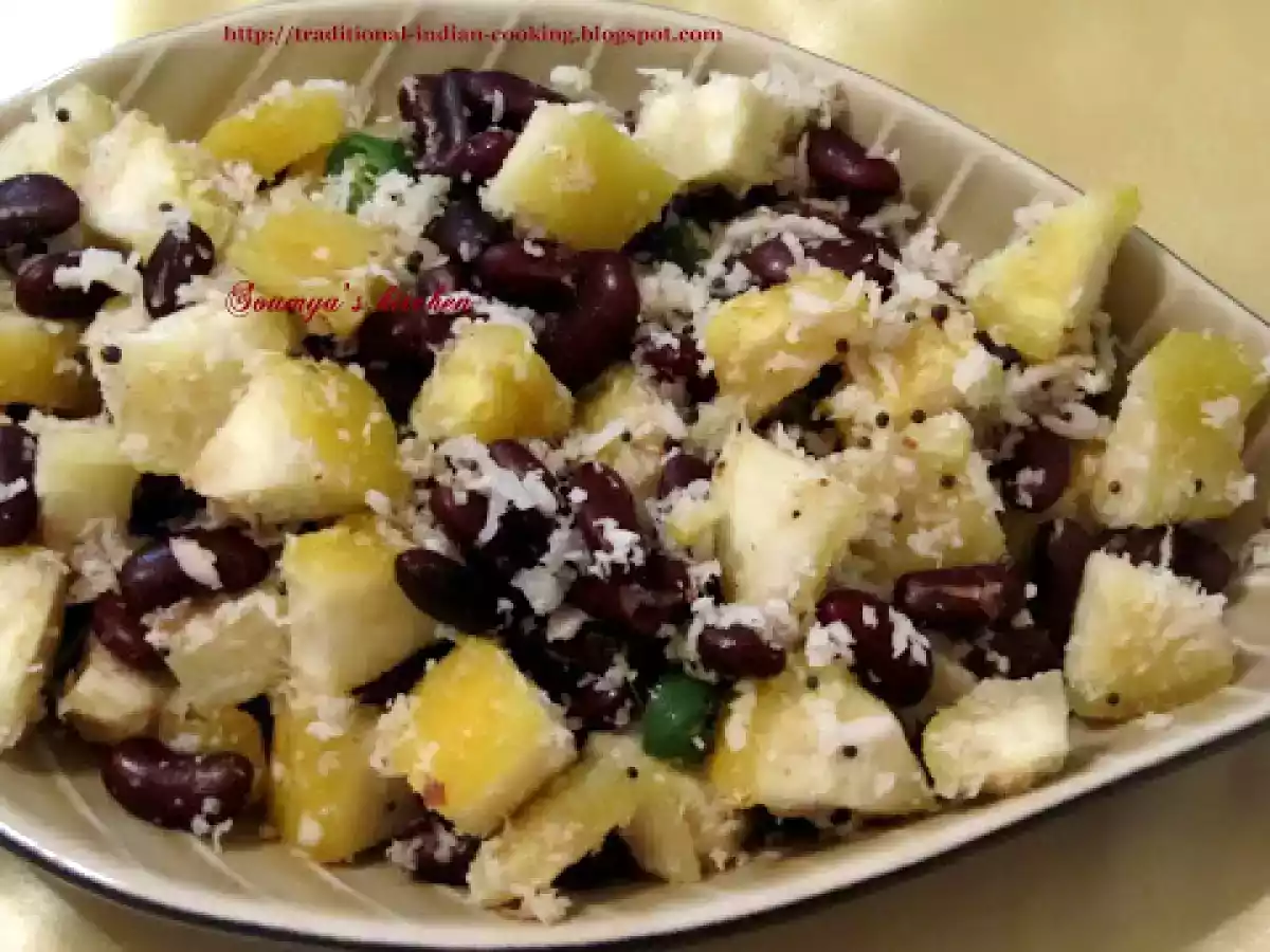 TAPIOCA AND RED BEANS PUZHUKKU