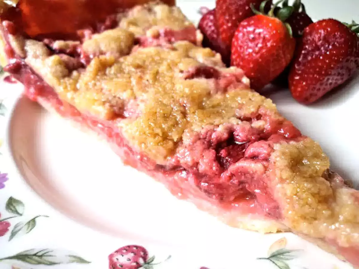 Tarta de Ruibarbo y Fresas - Rhubarb and Strawberry Pie - photo 2